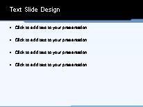 Divergence Blue PowerPoint Template text slide design